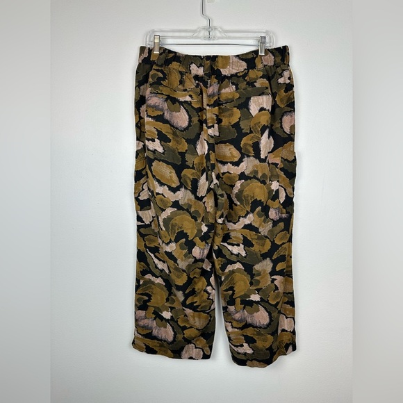 Democracy Printed Cotton Crop Wide Leg Pull On Pockets Pants Women’s Sz XL - Picture 6 of 11